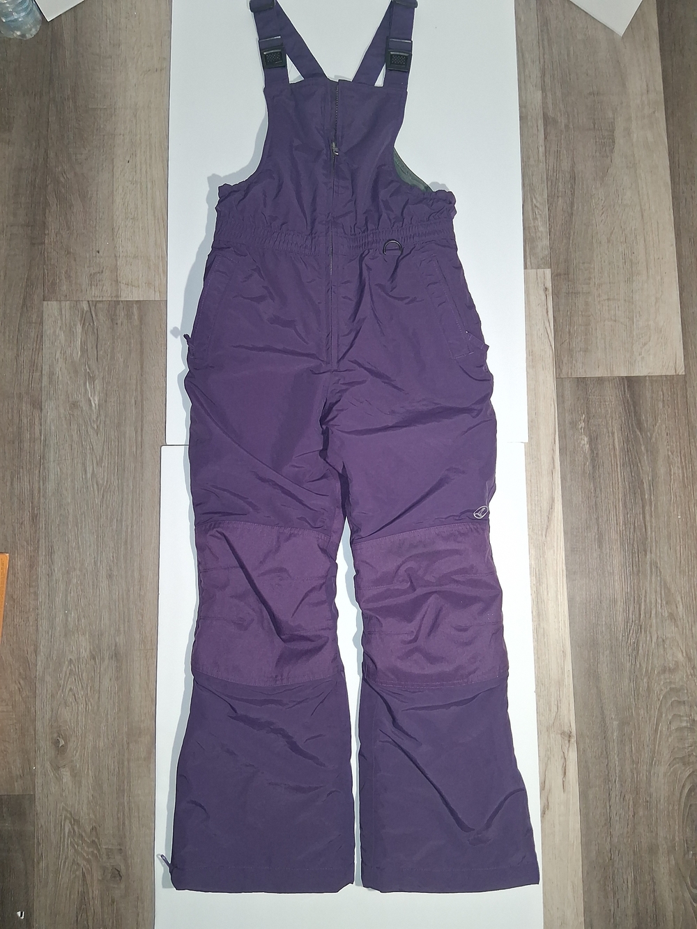 Lands' End Girls' Purple Snow Bib Jacket